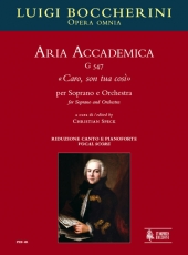 Aria Accademica G 547 Caro, son tua cos for Soprano and Orchestra - clicca qui