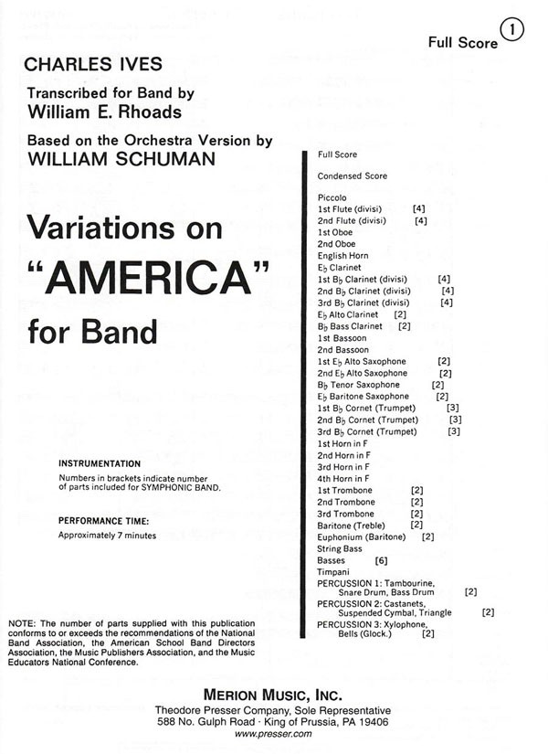Variations on 'America' - clicca qui
