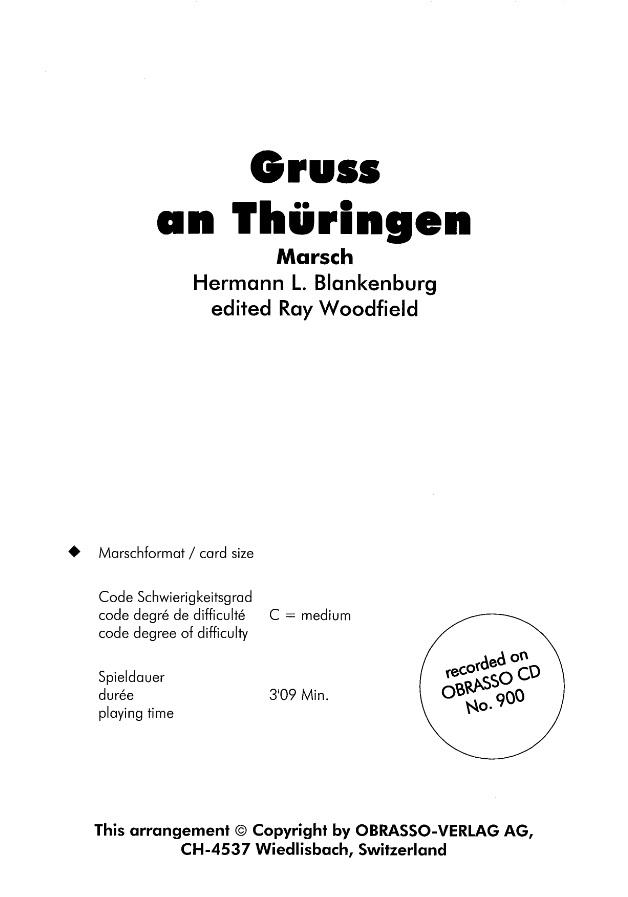 Gruss an Thringen (Salute To Thuringia) - clicca qui