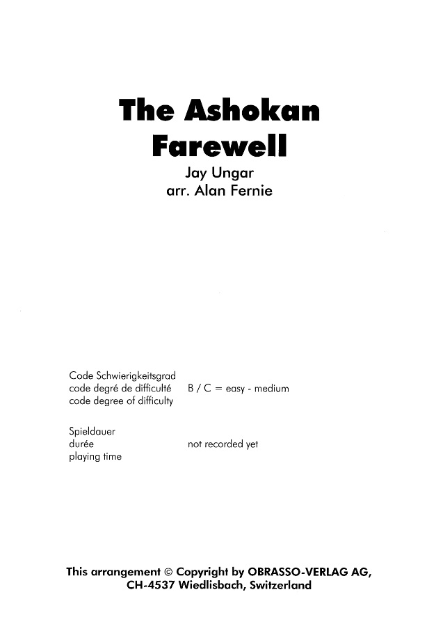 Ashokan Farewell, The - clicca qui