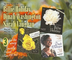 Hits of Billie Holiday, Dinah Washington, Sarah Vaughn - cliccare qui
