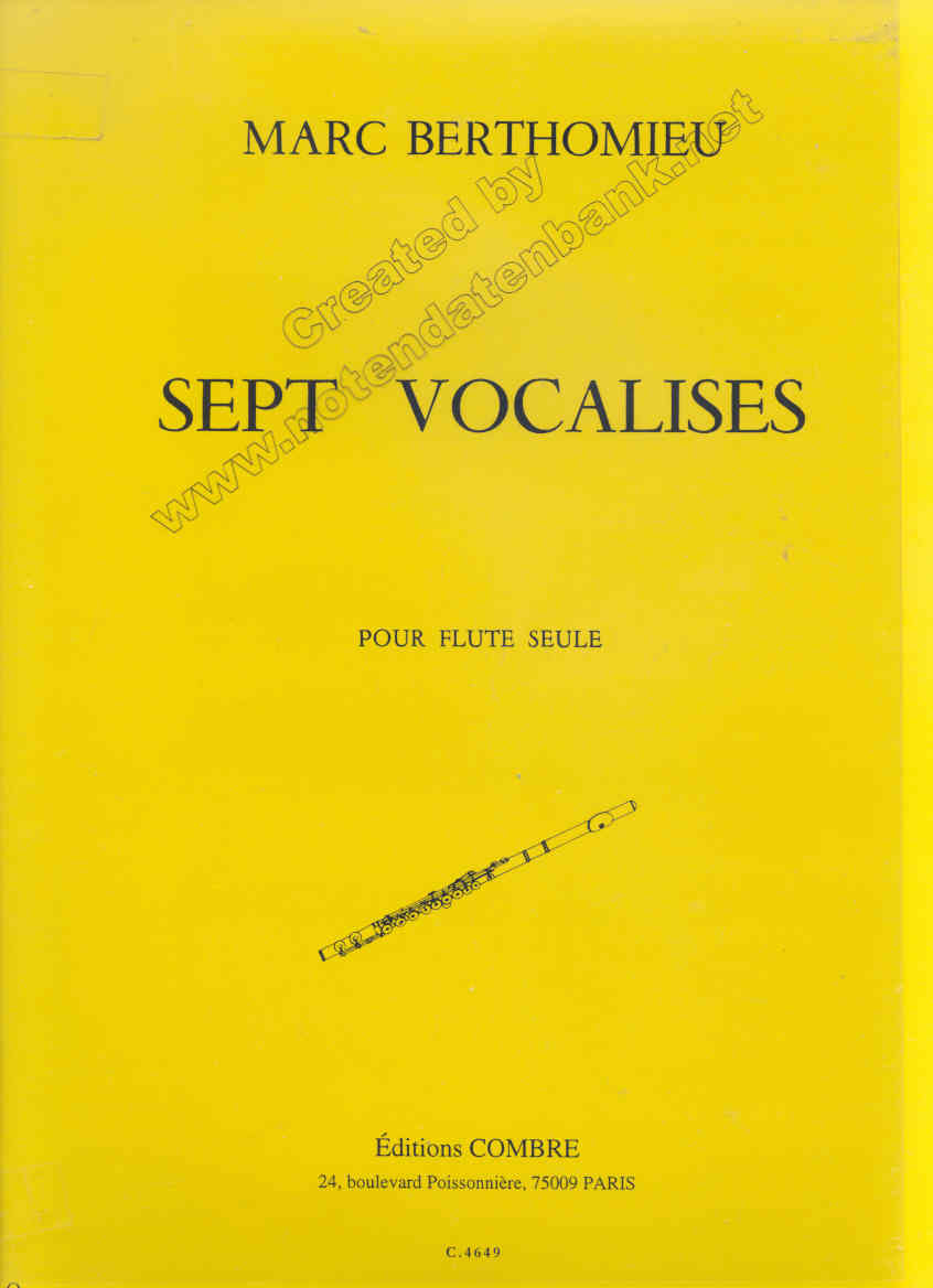 Sept Vocalises - cliccare qui Sept Vocalises - cliccare qui