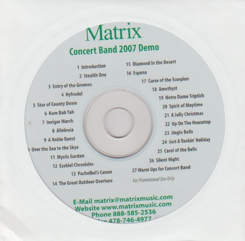 Matrix Concert Band 2007 Demo - cliccare qui
