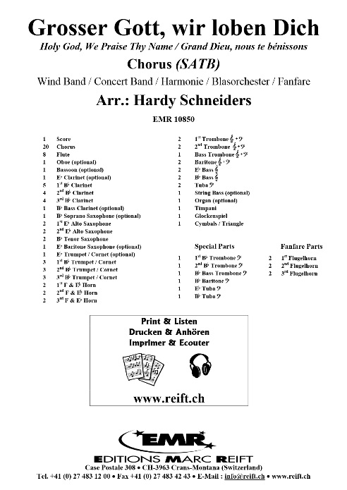 Grosser Gott, wir loben Dich (Holy God, We Praise Thy Name) - clicca qui
