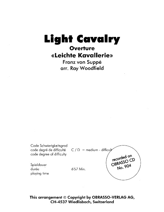Overture to 'Light Cavalry' (Leichte Kavallerie) - clicca qui