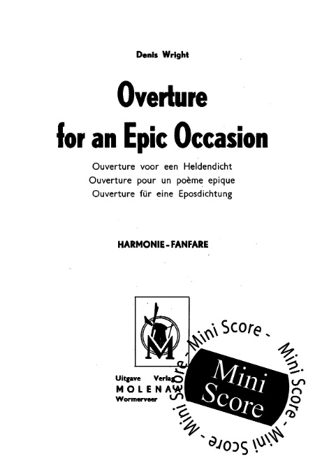 Overture for an Epic Occasion - clicca qui
