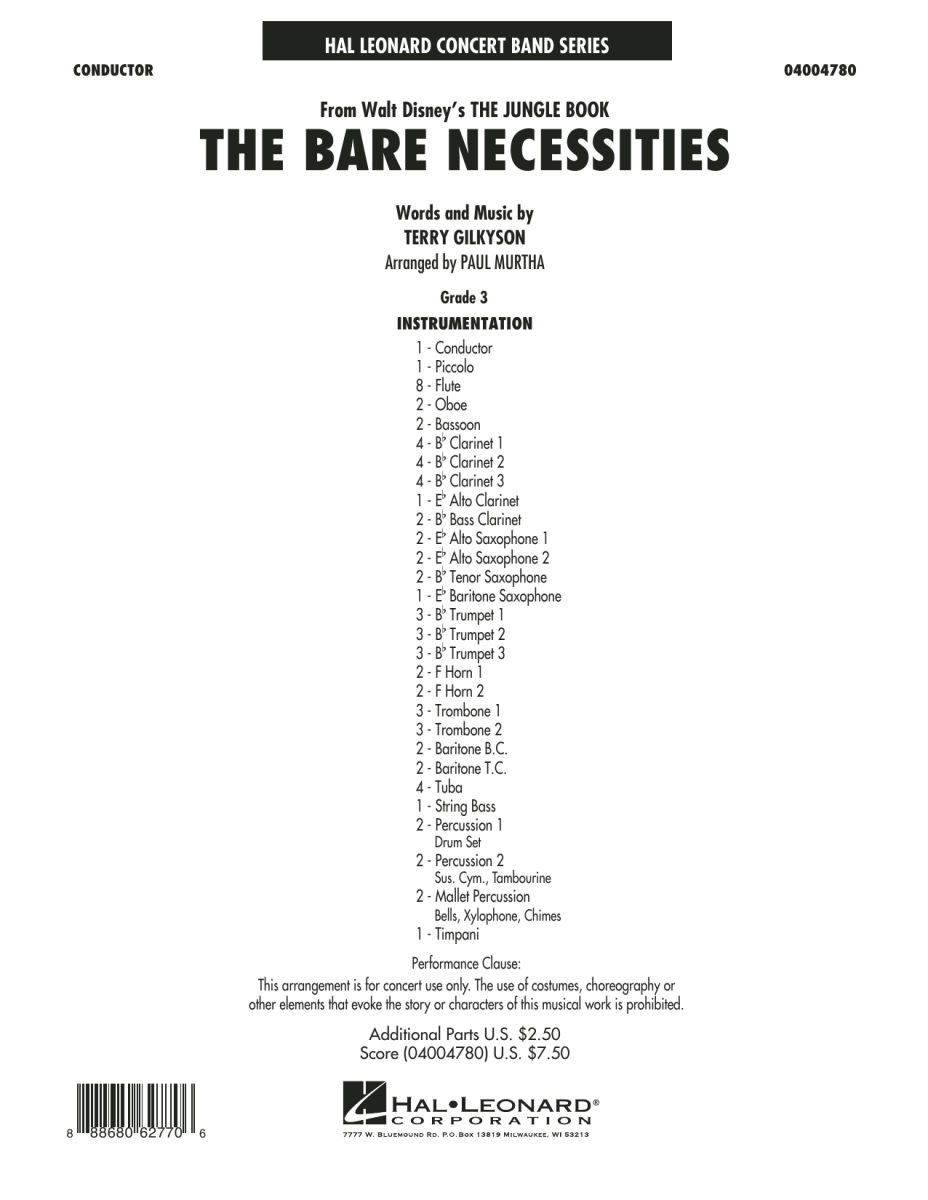 Bare Necessities, The (from 'The Jungle Book') - clicca qui