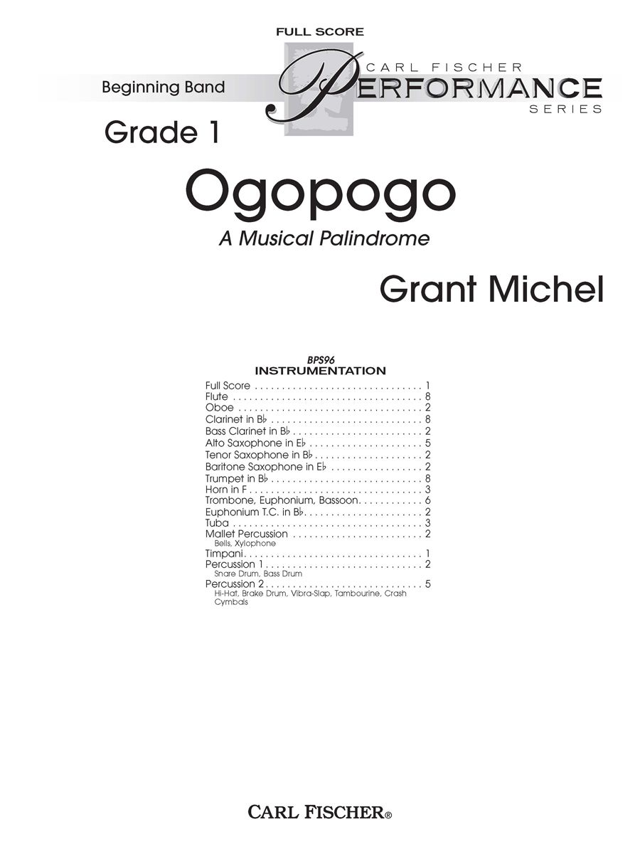 Ogopogo (A Musical Palindrome) - clicca qui