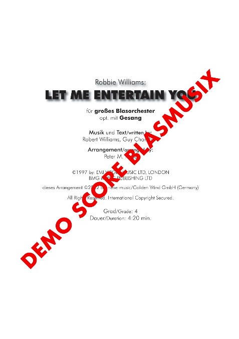 Let me entertain you - clicca qui