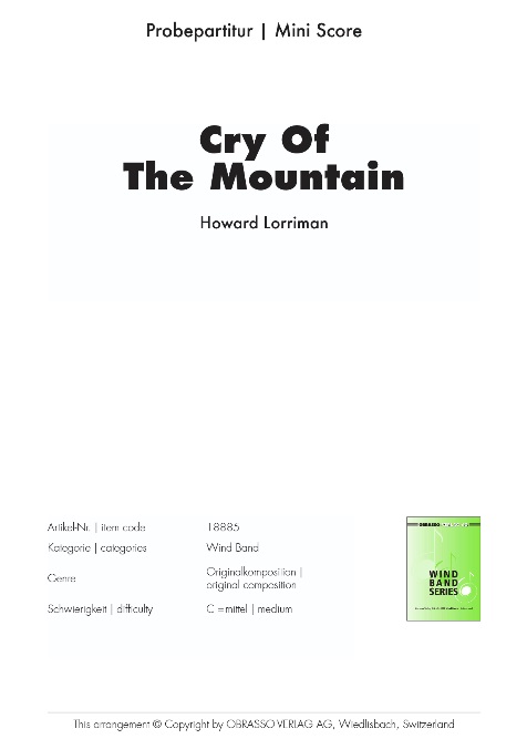 Cry of the Mountain - clicca qui
