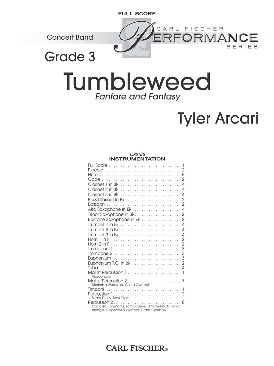 Tumbleweed (Fanfare and Fantasy) - clicca qui