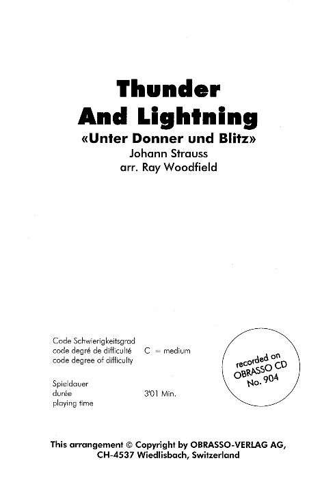 Thunder and Lightning (Unter Donner und Blitz) - clicca qui