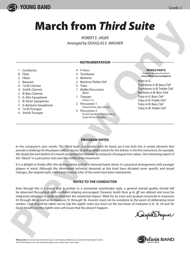 March from 'Third Suite' - clicca qui