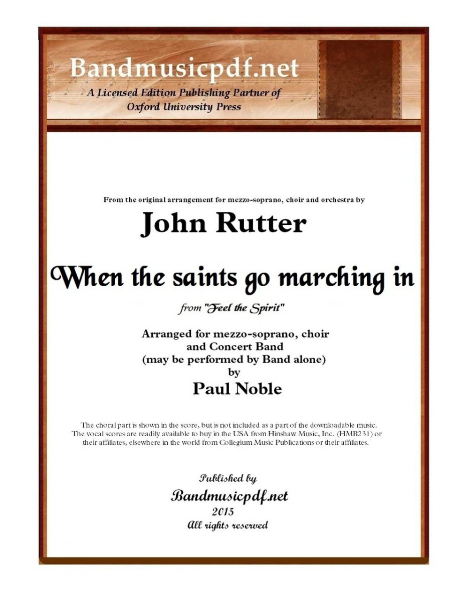 Feel the Spirit #7 - When the saints go marching in - cliccare qui