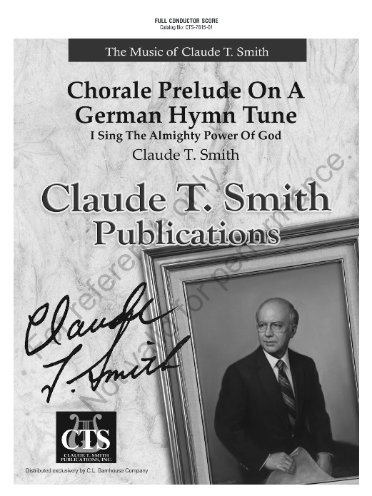 Chorale Prelude on a German Hymn Tune (I Sing The Almighty Power Of God) - clicca qui