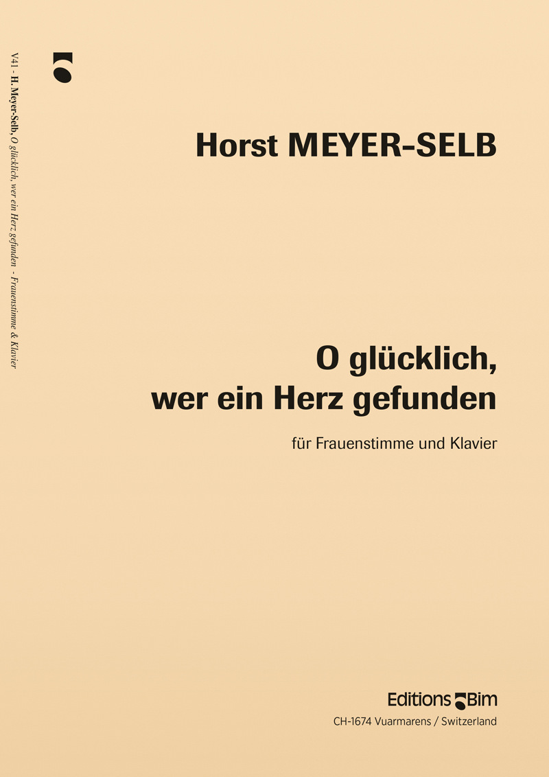 O glücklich, wer ein Herz gefunden - cliccare qui O glücklich, wer ein Herz gefunden - cliccare qui