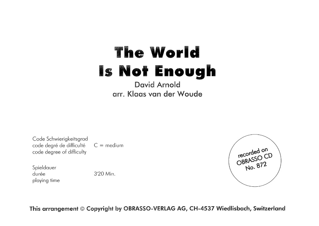 World Is Not Enough, The - clicca qui