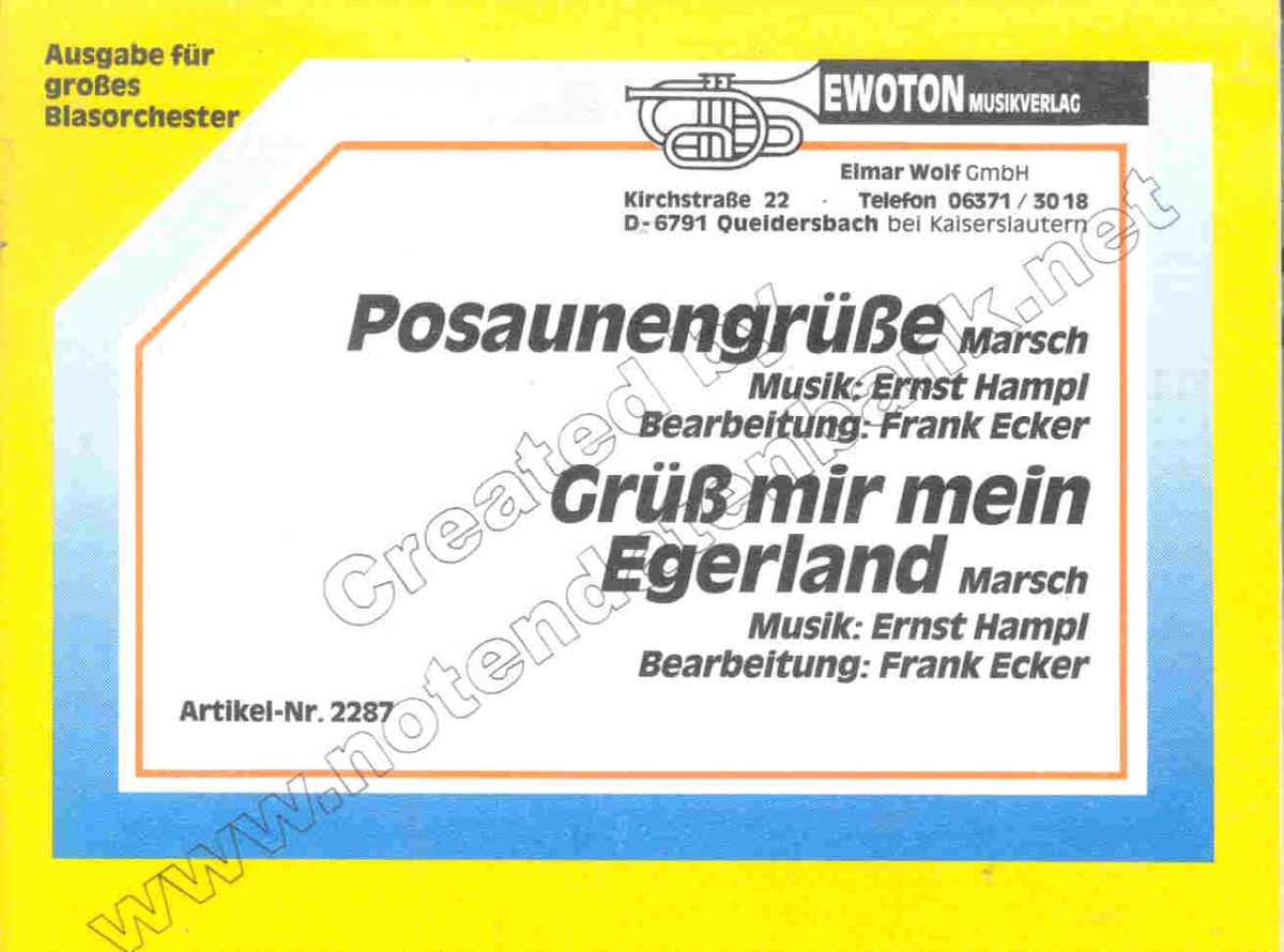 Gr�ss mir mein Egerland - cliccare qui