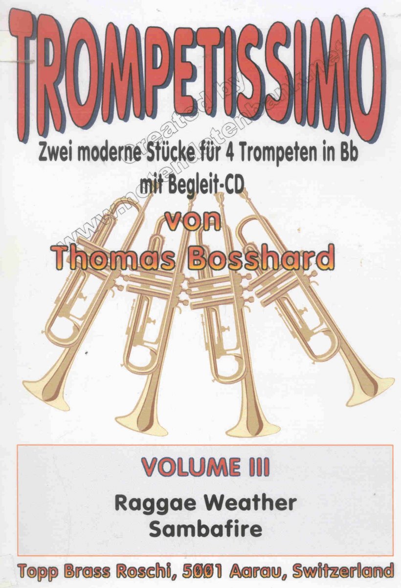 Trompetissimo #3: 2 moderne St�cke f�r 4 Trompeten - cliccare qui