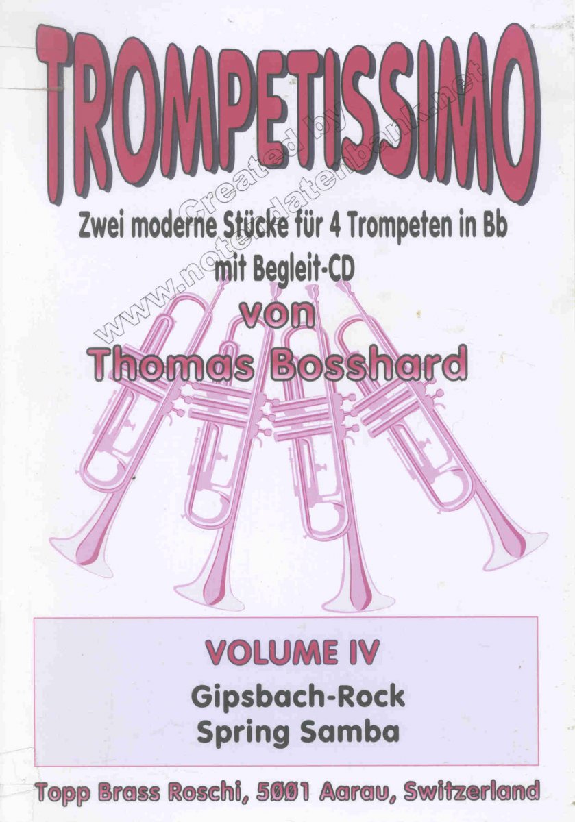 Trompetissimo #4: 2 moderne St�cke f�r 4 Trompeten - cliccare qui