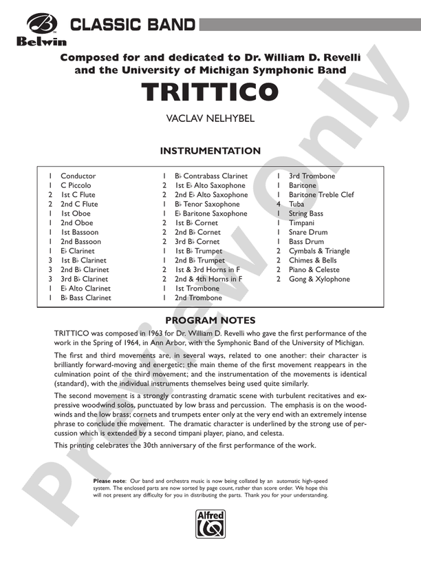 Trittico for Symphonic Band - clicca qui