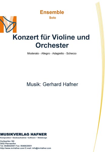Konzert für Violine und Orchester - cliccare qui Konzert für Violine und Orchester - cliccare qui