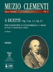4 Duets (Op. 3 Nos. 1-3, Op. 6) for Piano (Harpsichord) 4 Hands - cliccare qui