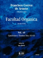 Facultad Organica [Edition in 11 vols.] #10: Canciones y Tientos Nos. 61-64 - cliccare qui