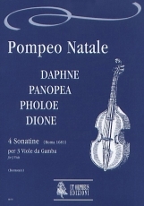 Daphne, Panopea, Pholoe, Dione. 4 Sonatinas  for 3 Viols - cliccare qui