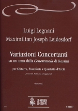 Variazioni Concertanti on a theme from Rossini's Cenerentola for Guitar, Piano and String Quartet - cliccare qui