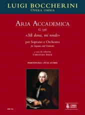 Aria Accademica G 556 Mi dona, mi rende for Soprano and Orchestra - cliccare qui