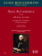 Aria Accademica G 556 Mi dona, mi rende for Soprano and Orchestra - clicca qui