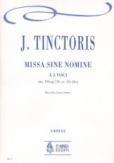 Missa sine nomine No. 1 for 3 Voices - clicca qui