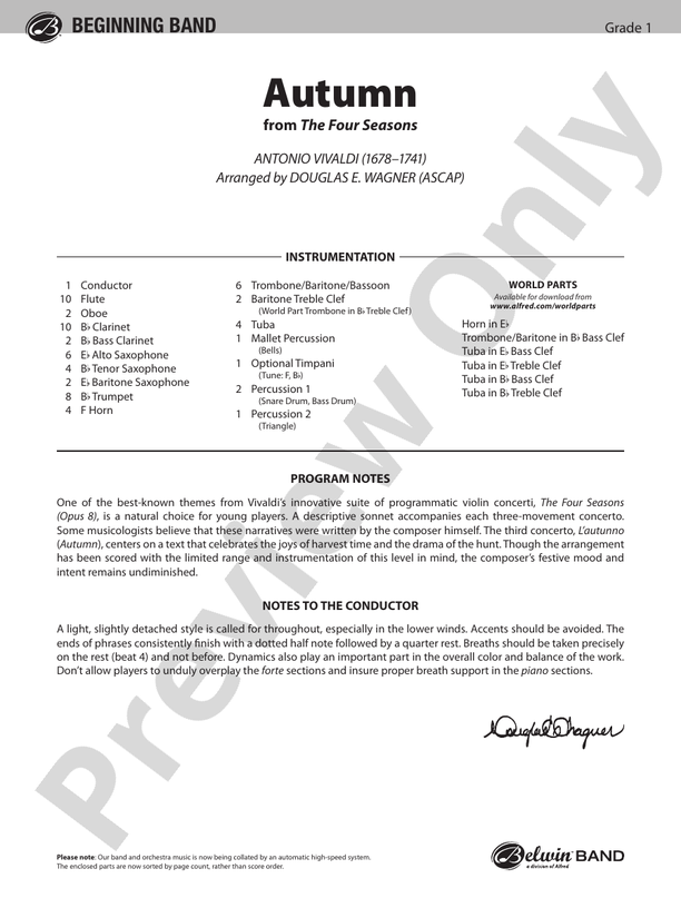 Autumn (from The Four Seasons) - clicca qui