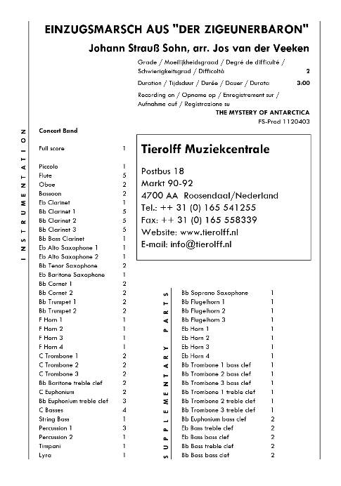Einzugsmarsch aus 'Der Zigeunerbaron' - clicca qui
