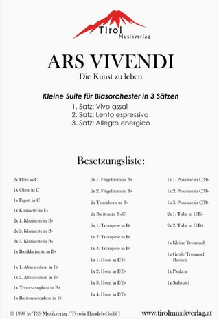 Ars Vivendi (Kunst des Lebens) - clicca qui