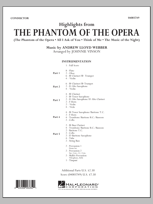 Highlights from 'The Phantom of the Opera' - clicca qui