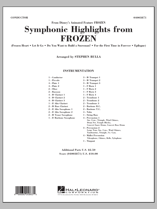 Symphonic Highlights from Frozen - clicca qui
