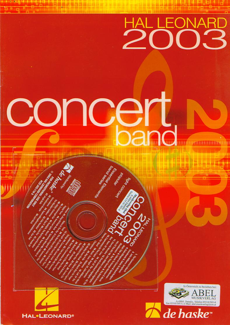 Hal Leonard 2003 Concert Band - cliccare qui Hal Leonard 2003 Concert Band - cliccare qui
