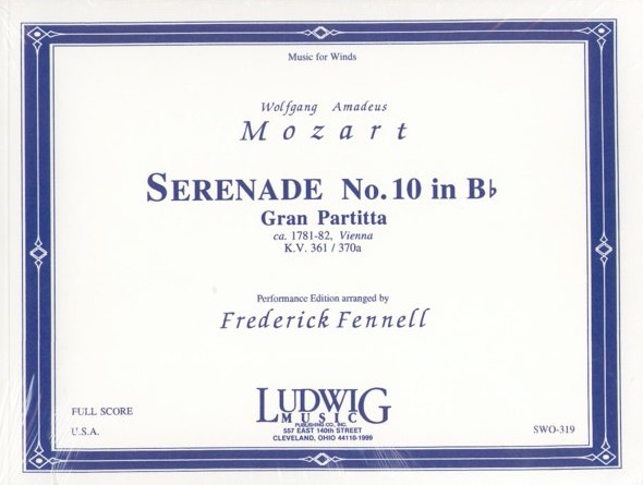 Serenade #10 in B-flat (Gran Partita) - cliccare qui Serenade #10 in B-flat (Gran Partita) - cliccare qui
