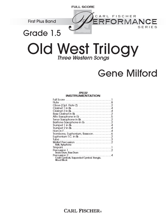 Old West Trilogy (3 Western Songs) - clicca qui