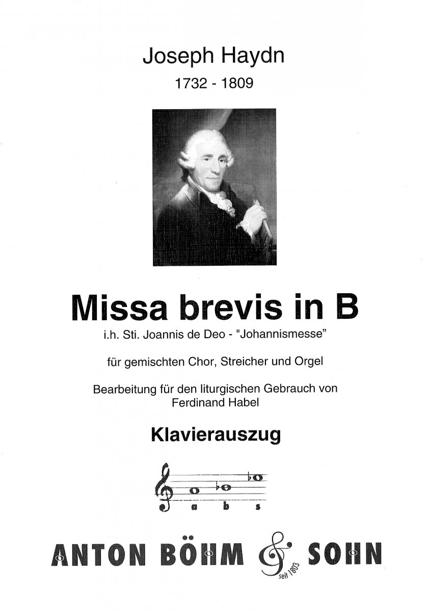 Missa brevis in B - Johannismesse (Kleine Orgelsolomesse) - clicca qui