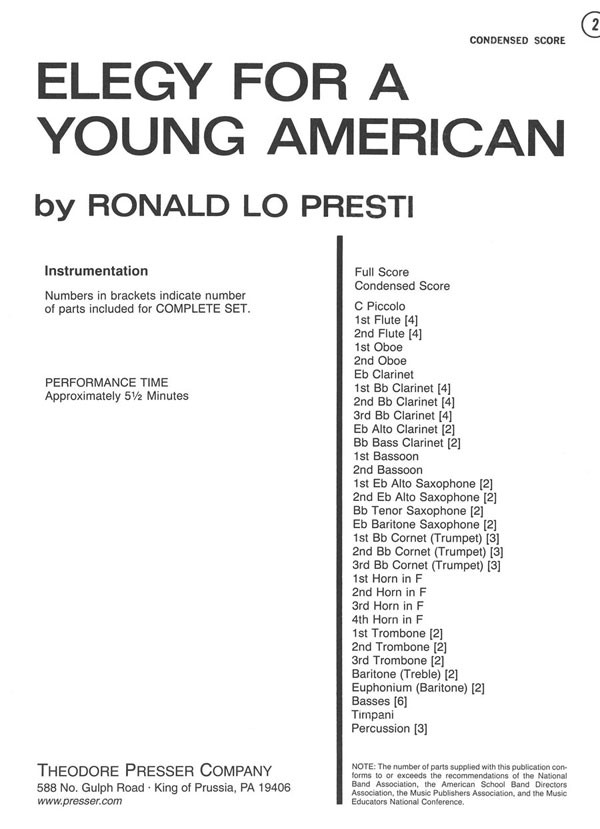 Elegy for a Young American - clicca qui