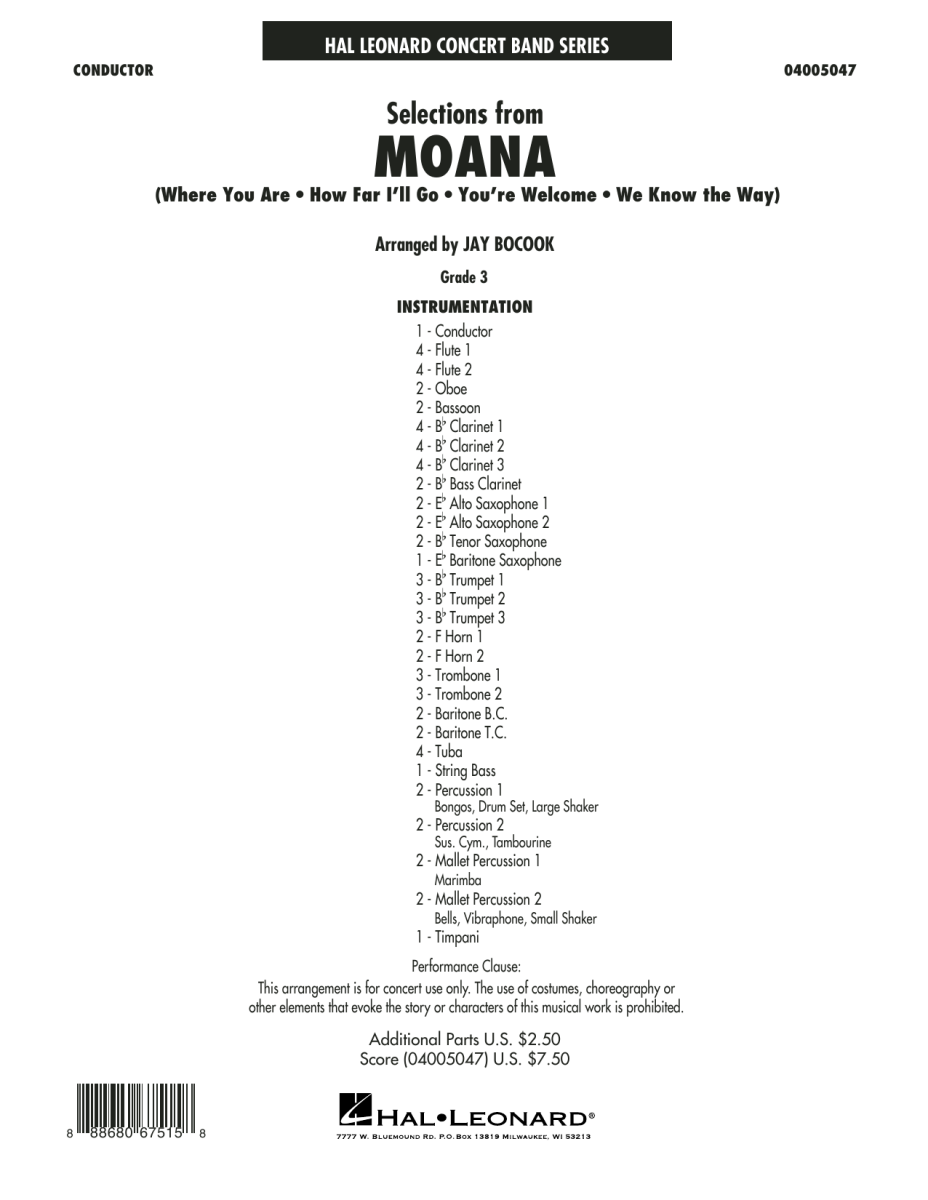 Selections from Moana - clicca qui