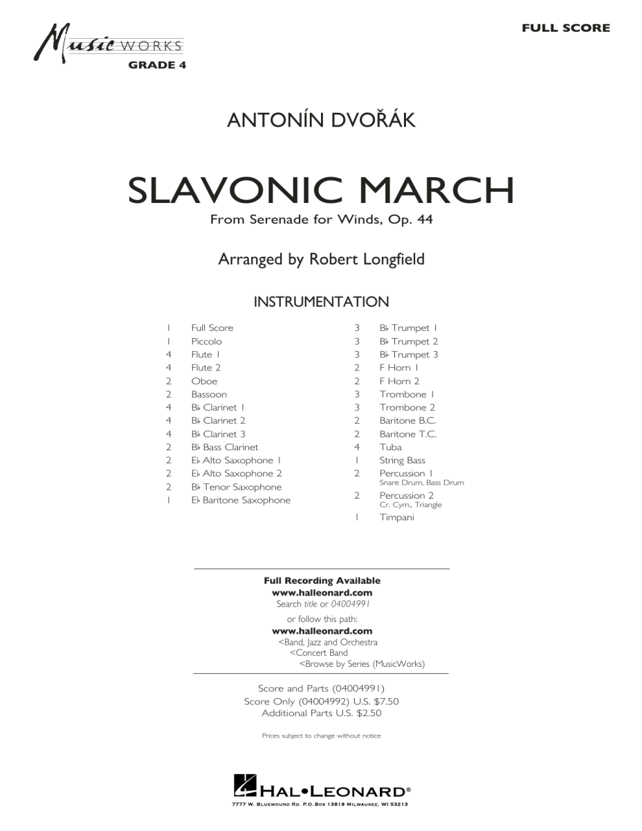 Slavonic March (from 'Serenade for Winds') - clicca qui