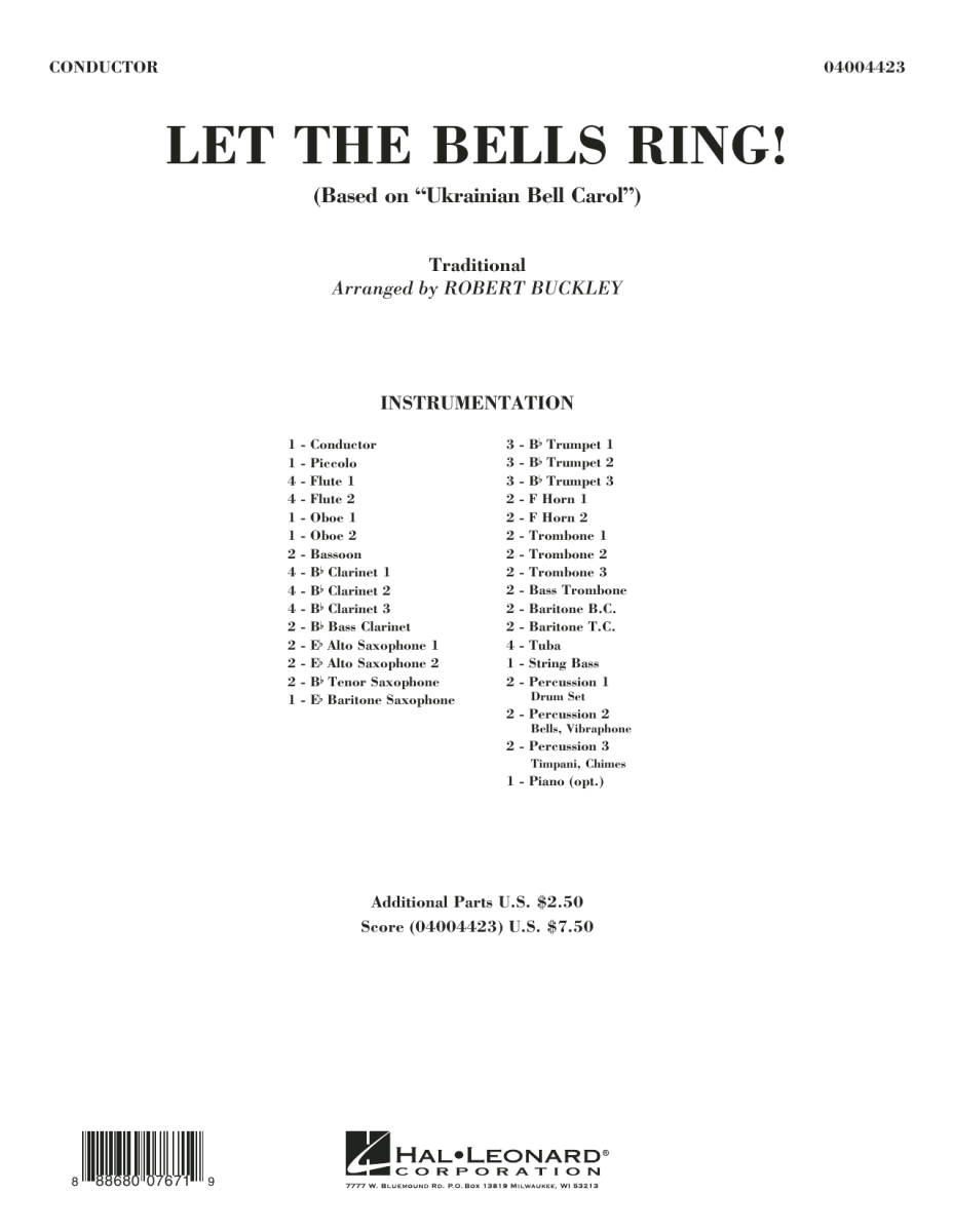 Let the Bells Ring (Based on Ukrainian Bell Carol) - clicca qui