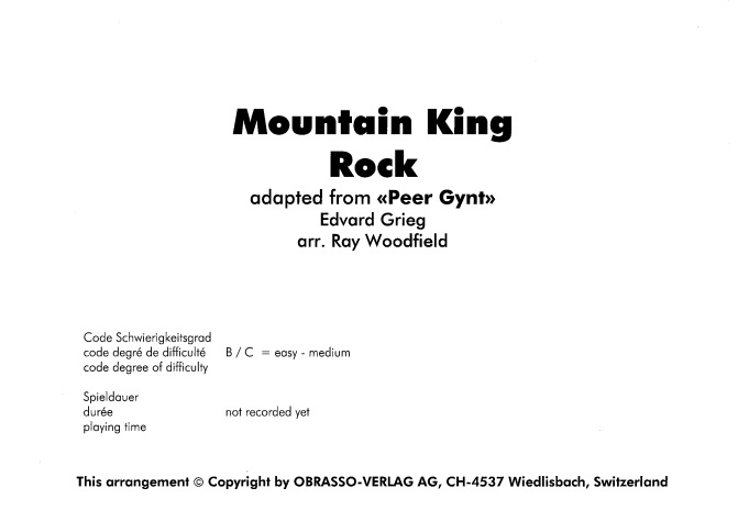 Mountain King Rock - clicca qui