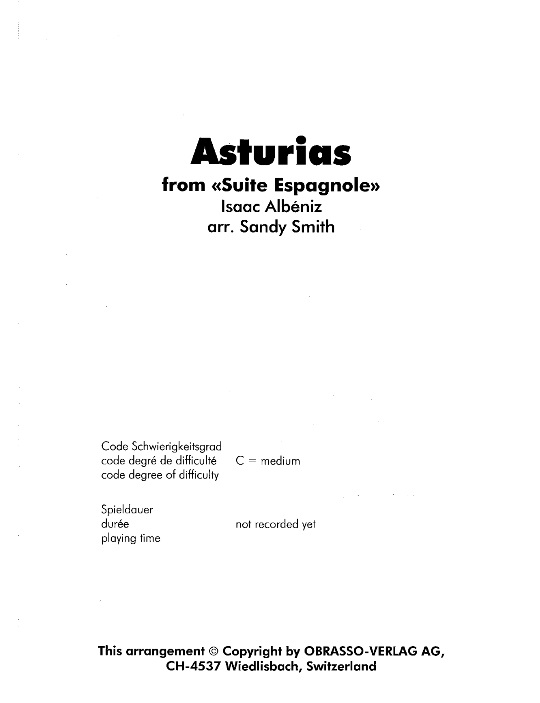 Asturias (from 'Suite Espagnole') - clicca qui