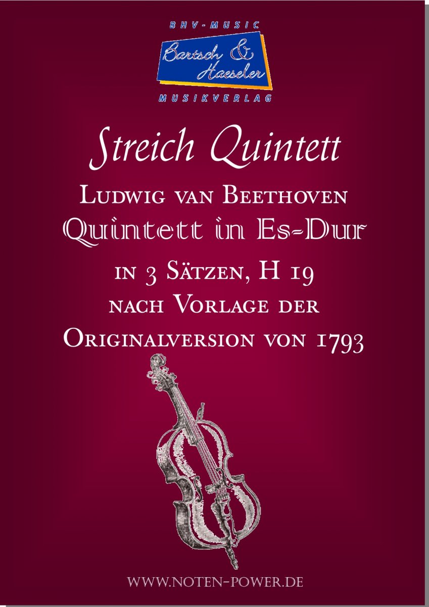 Quintett in Es-Dur (in 3 Sätzen) - cliccare qui Quintett in Es-Dur (in 3 Sätzen) - cliccare qui