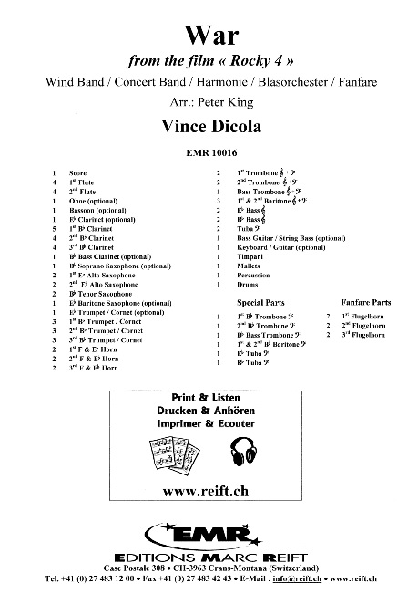 War (from 'Rocky 4') - clicca qui